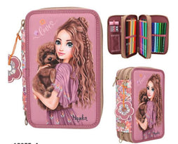 Top Model 3-Fach Etui Floral