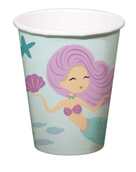 Mermaid Magic Trinkbecher 250ml 8 Stück - Bild 1