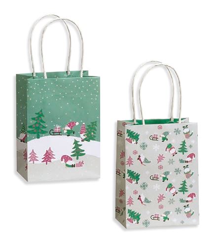 2er-Set Geschenktaschen Santa's Helper - Bild 1