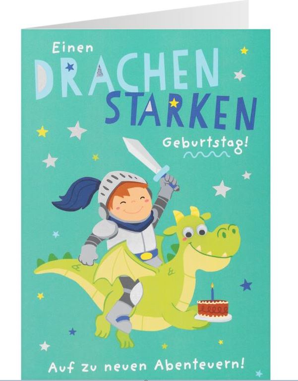 Geburtstagskarte Einen Drachenstarken Geburtstag! - Bild 1
