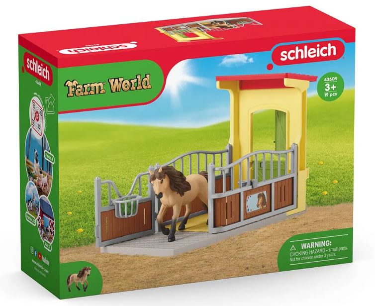 Schleich Farm World 42609 Ponybox mit Islandpferd Hengst - Bild 1