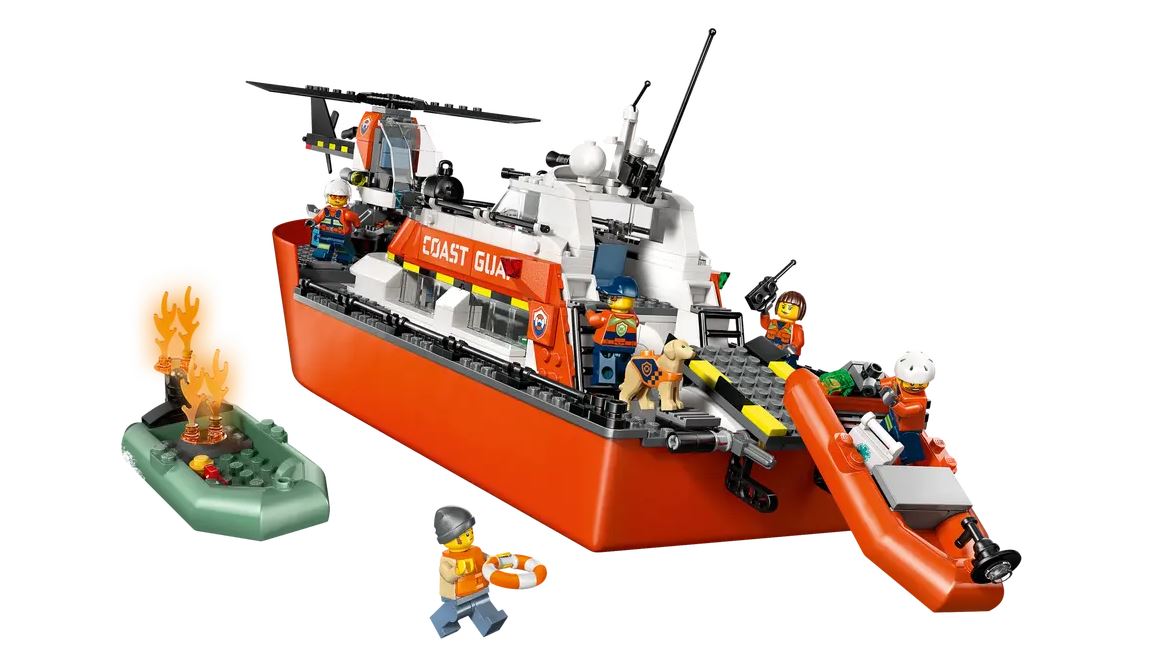 LEGO City Rettungsboot der Küstenwache mit Hubschrauber 60504 - Bild 2