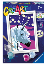 Ravensburger CreArt Unicorn dreams 20204, Verpackung mit Einhorn unter Sternen