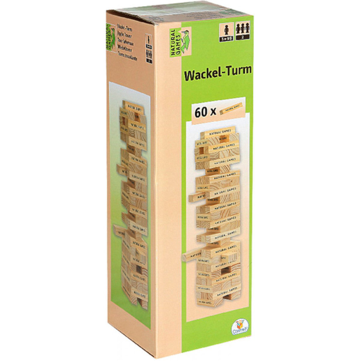 Natural Games Wackel-Turm 60 Spielsteine - Bild 1