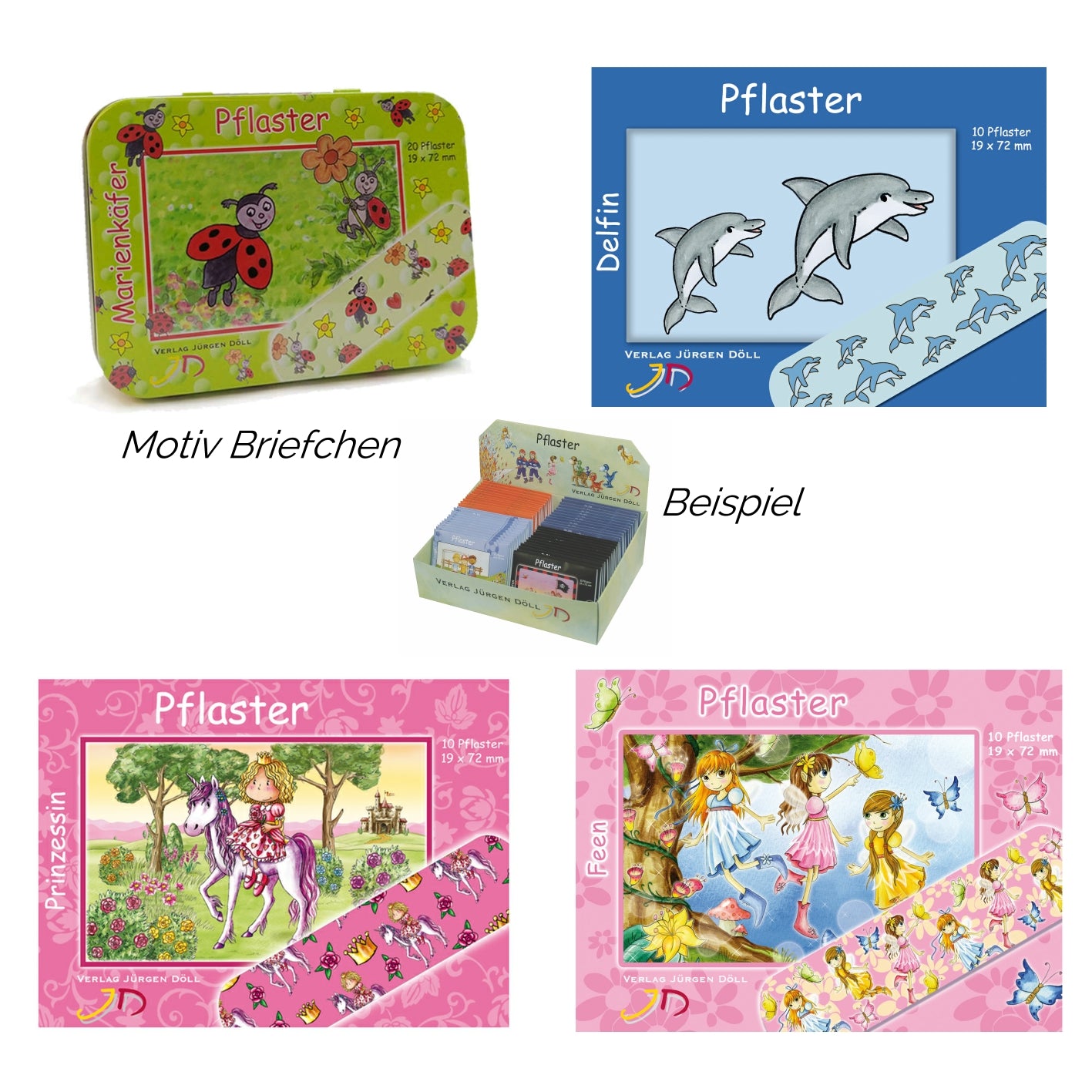 Pflasterbriefchen Motive für Mädchen - Bild 1
