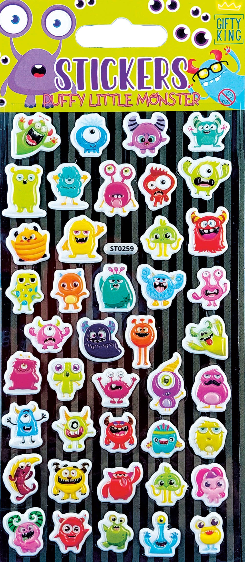 Sticker Puffy Little Monster - Bild 1