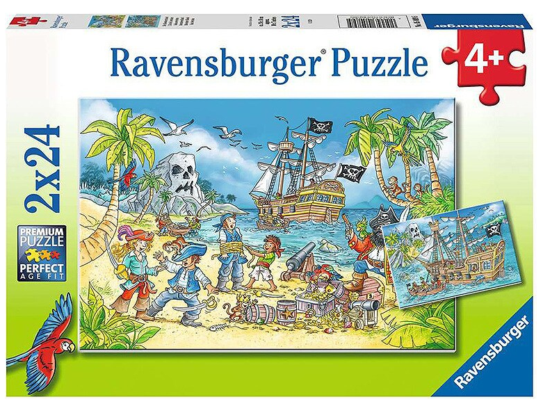 Ravensburger Puzzle 2x24 Teile - Die Abenteuerinsel - Bild 2
