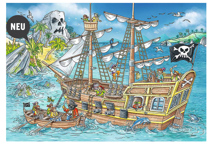 Ravensburger Puzzle 2x24 Teile - Die Abenteuerinsel - Bild 1