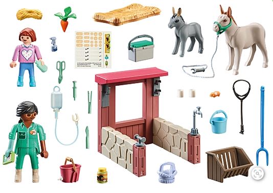 PLAYMOBIL Tierarzteinsatz bei den Eseln 71471 - Bild 3