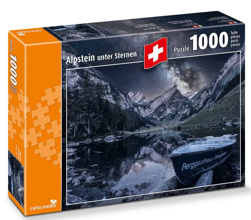 Puzzle Alpstein unter Sternen 1000 Teile - Bild 1