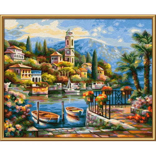 Schipper Am Comer See 24x30cm - Bild 1