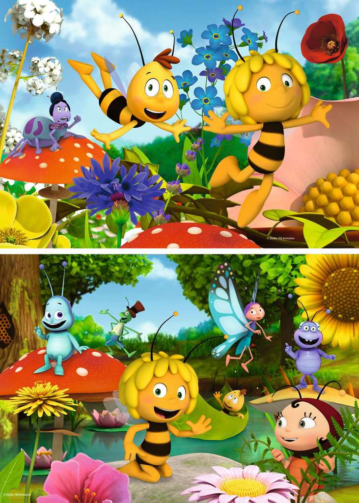 Puzzle 2x12 Teile Majas Welt 04.306 - Bild 2