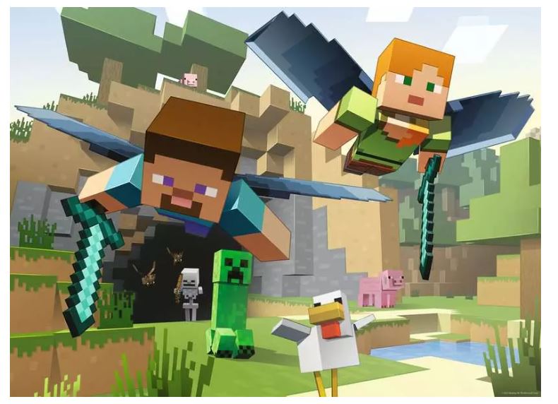 Puzzle 200 Teile Minecraft Tierische Abenteuer 04.144 - Bild 2