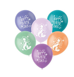 Mermaid Magic Latexballons Ø33cm 6 Stück