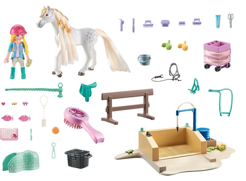 PLAYMOBIL Isabella & Lioness mit Waschplatz 71354 - Bild 3