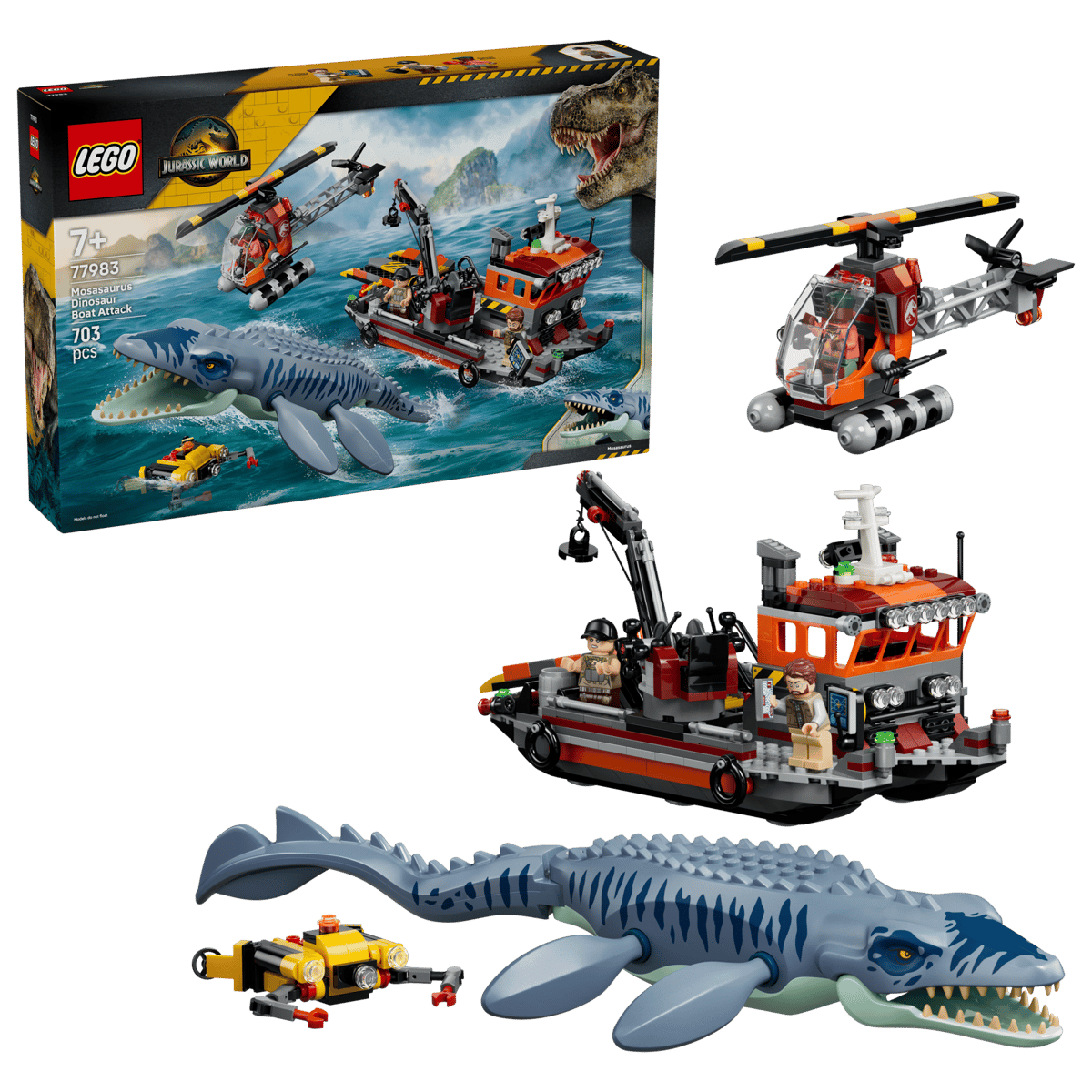 LEGO® Jurassic World 77983 Mosasaurier-Angriff auf das Boot - Bild 1