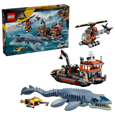 LEGO® Jurassic World 77983 Mosasaurier-Angriff auf das Boot