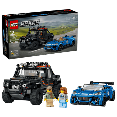LEGO® Speed Champions 77264 Jaguar F-TYPE Project 7 & Land Rover Defender Classic
