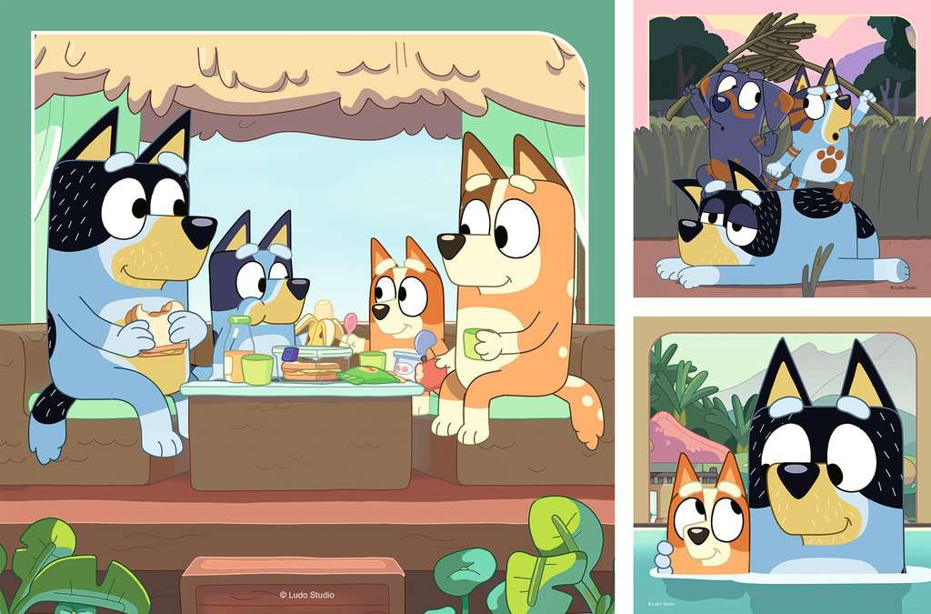Puzzle 3x49 Teile Bluey's Abenteuer 05.685 - Bild 5