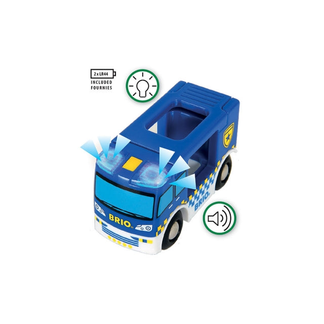 Brio Polizeiwagen Light und Sound 33.825 - Bild 3