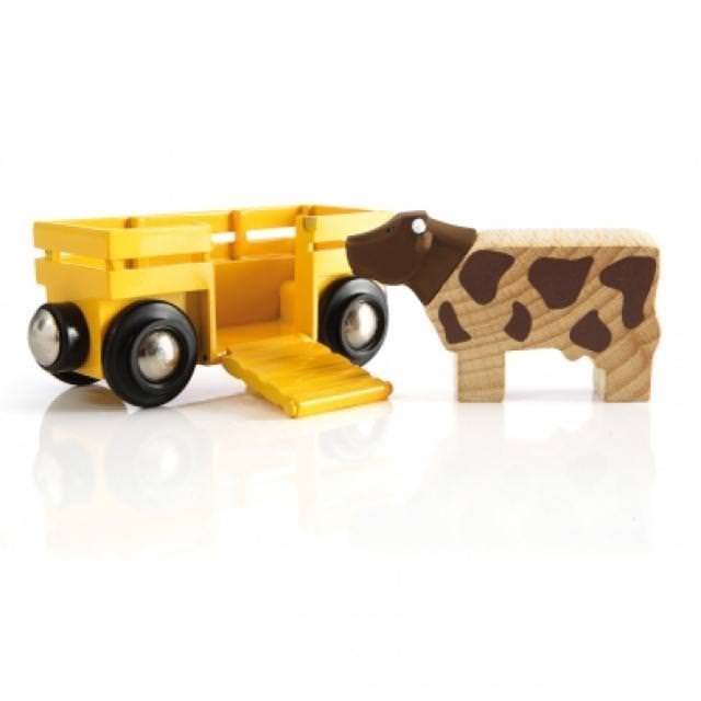 Brio Tierwagen mit Kuh 33406 - Bild 1
