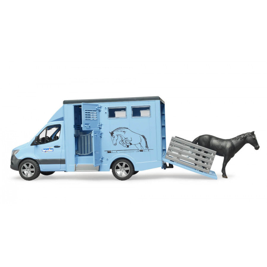 Bruder 02674 MB Sprinter Tiertransporter mit 1 Pferd - Bild 7
