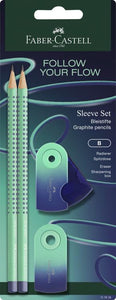 Faber-Castell Flow Edition Grip Set Buzzing Blue
