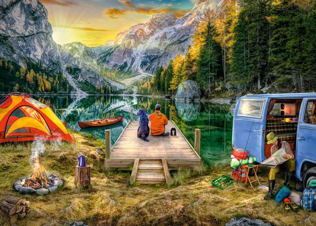 Puzzle 1000 Teile Campingurlaub 00.568 - Bild 2
