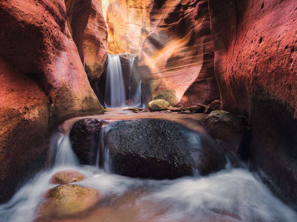 Puzzle 1500 Teile Red Canyon Wasserfall 00.801 - Bild 2