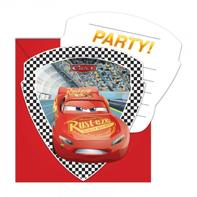 Cars 3 Einladungskarten und Umschläge 6 Stück - Bild 2