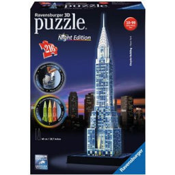 Chrysler Building Gebäude bei Nacht Puzzle