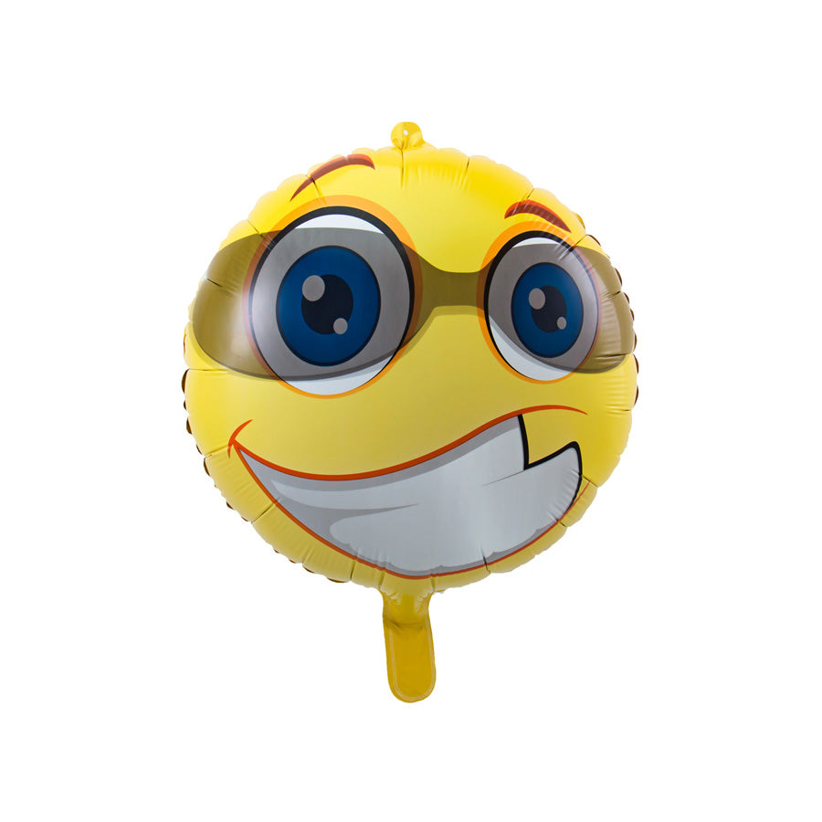 Folienballon Emoticon Cool gelb - Bild 1
