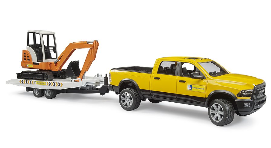 Bruder 02546 RAM 2500 Power Wagon service + Minibagger - Bild 2