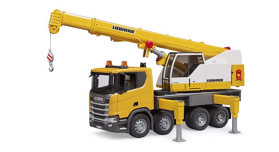 Bruder Scania Super 560R Liebherr Kran-LKW mit L+S Modul 03571 - Bild 1