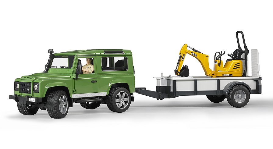 Bruder 02593 Land Rover mit Anhänger und JCB Bagger - Bild 2