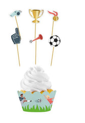 Fantastic Football Cupcake Set mehrfarbig