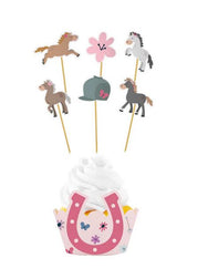 Happy Horse Cupcake Set mehrfarbig