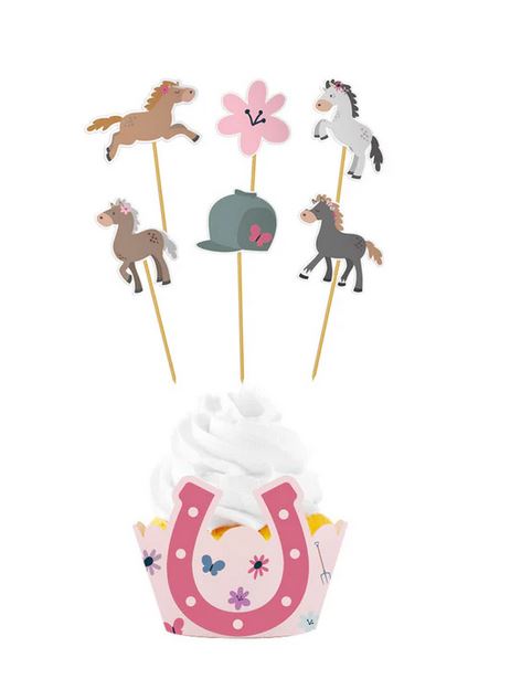 Happy Horse Cupcake Set mehrfarbig - Bild 1