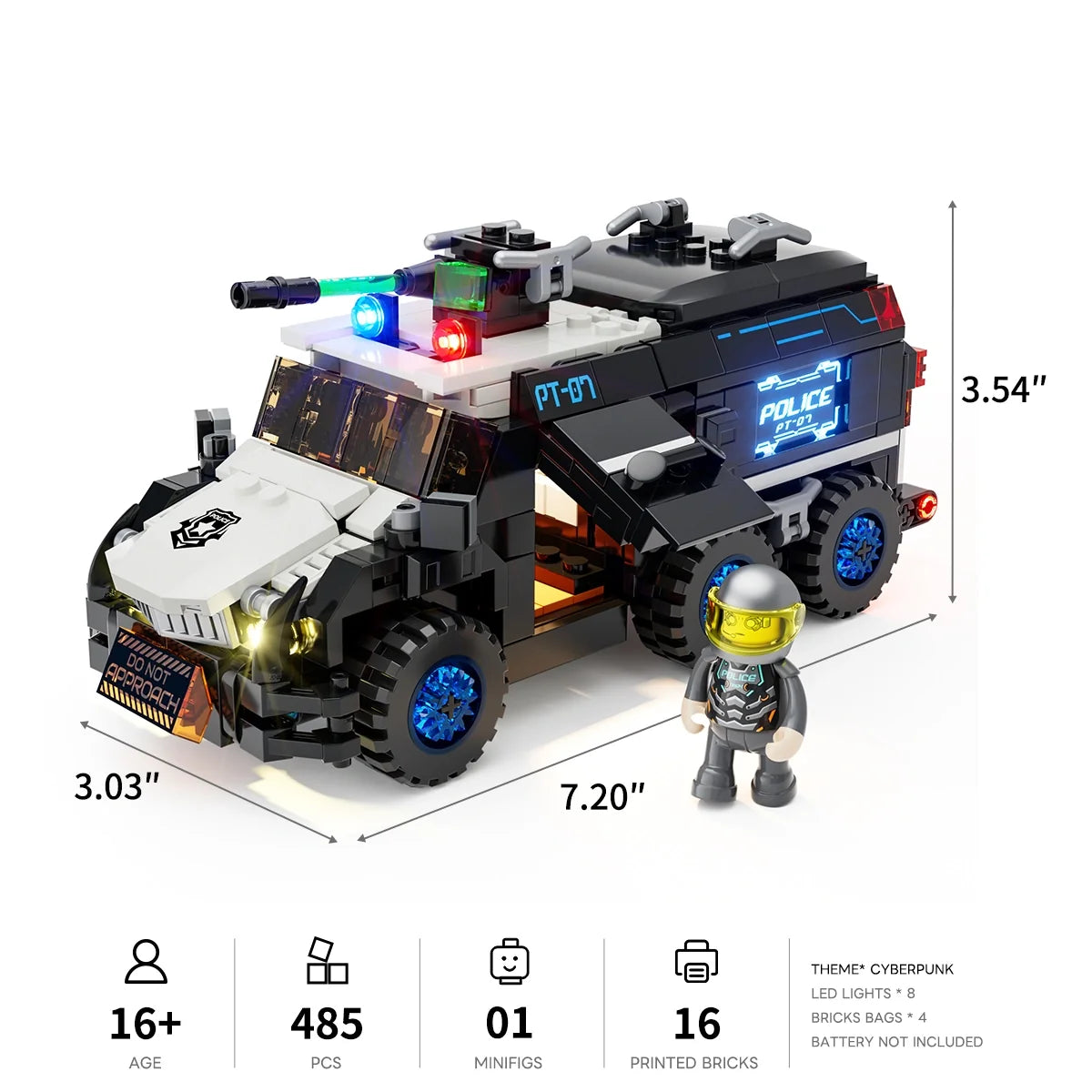 Lumibricks Polizeikonvoi 17008 - Bild 16