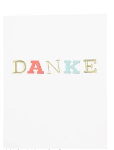 Klappkarte Danke - Bild 1