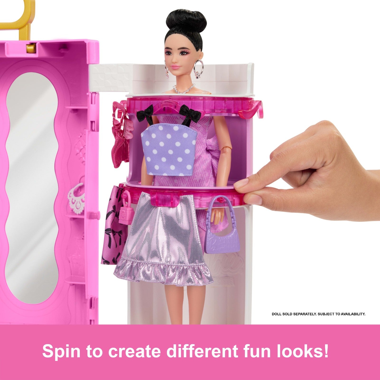 Barbie Deluxe Style Kleiderschrank mit Dreh-Ankleide - Bild 5