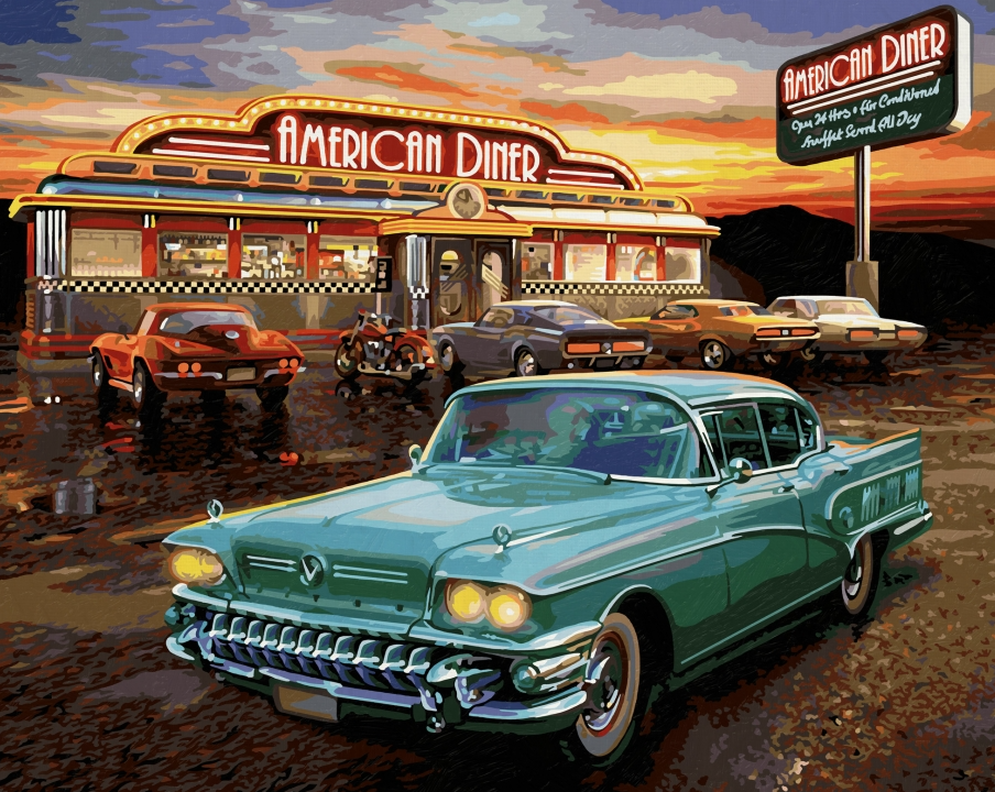 Schipper American Diner 40x50cm - Bild 2