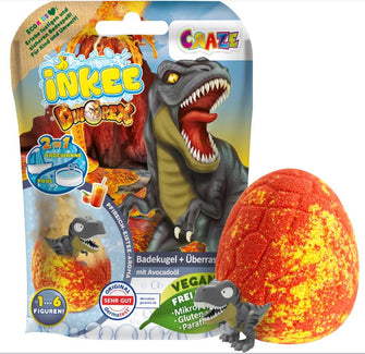 Inkee Badebombe mit Überraschung Dino
