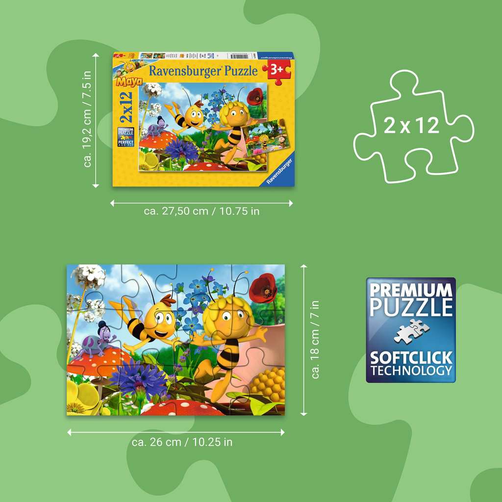Puzzle 2x12 Teile Majas Welt 04.306 - Bild 5