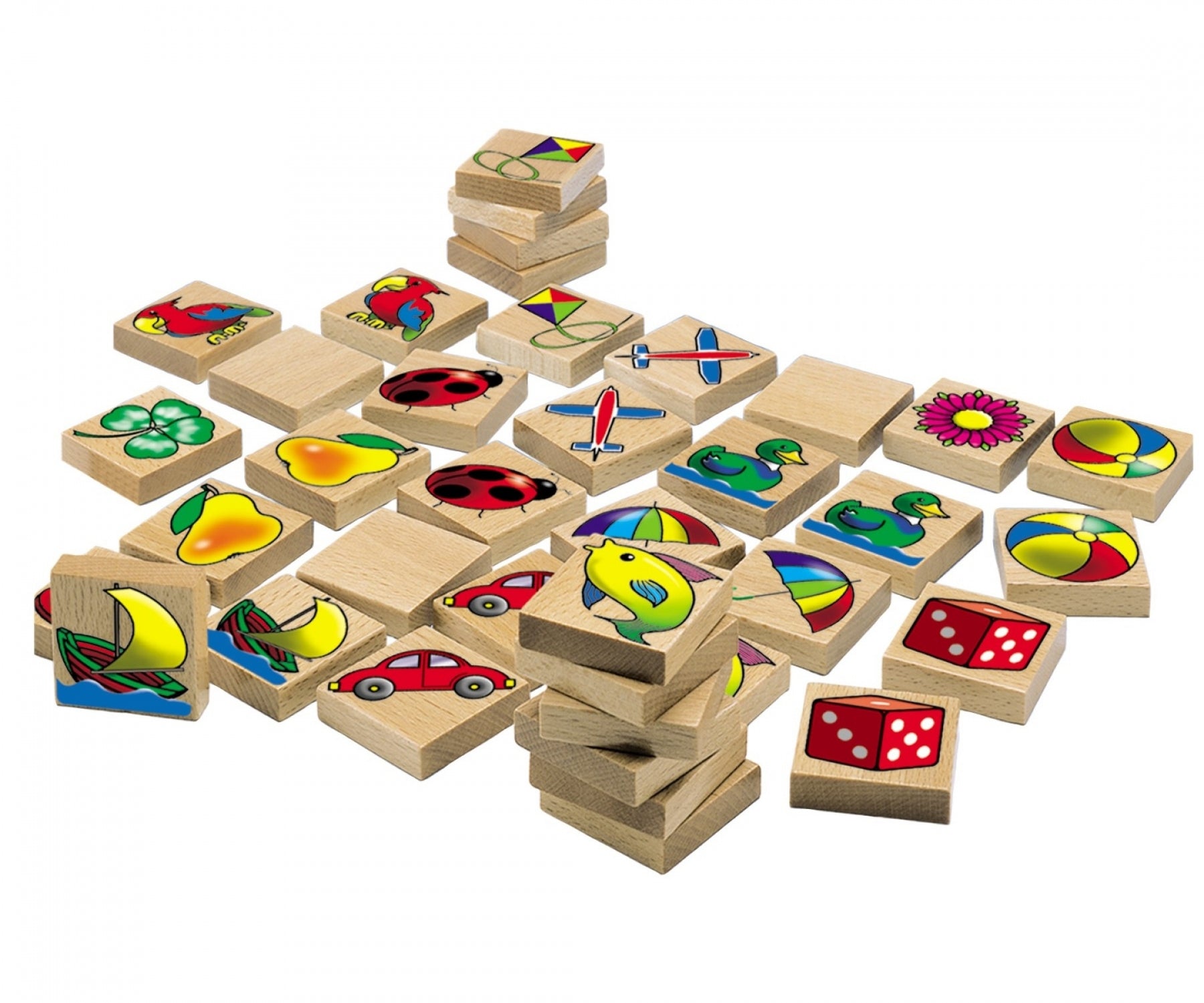 Memo Spiel Bilder aus Holz - Bild 3