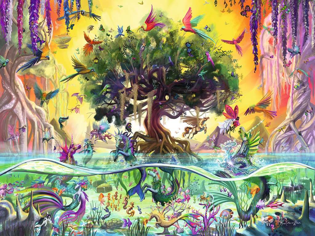 Puzzle 1500 Teile Das Einhorn aus dem See - Bild 2