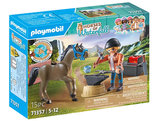 PLAYMOBIL Hufschmied Ben & Achilles 71357