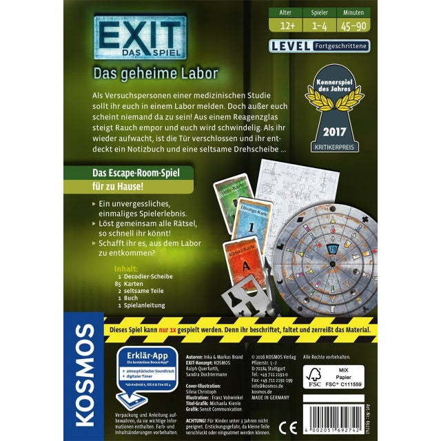Exit Das Spiel Das geheime Labor - Bild 2