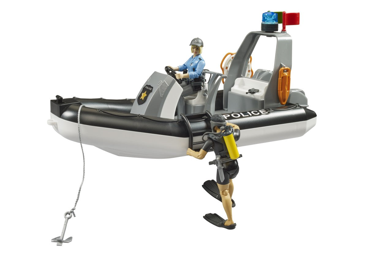 Bruder 02507 RAM 2500 Polizei-Pickup mit Anhänger, Boot und 2 Figuren - Bild 5