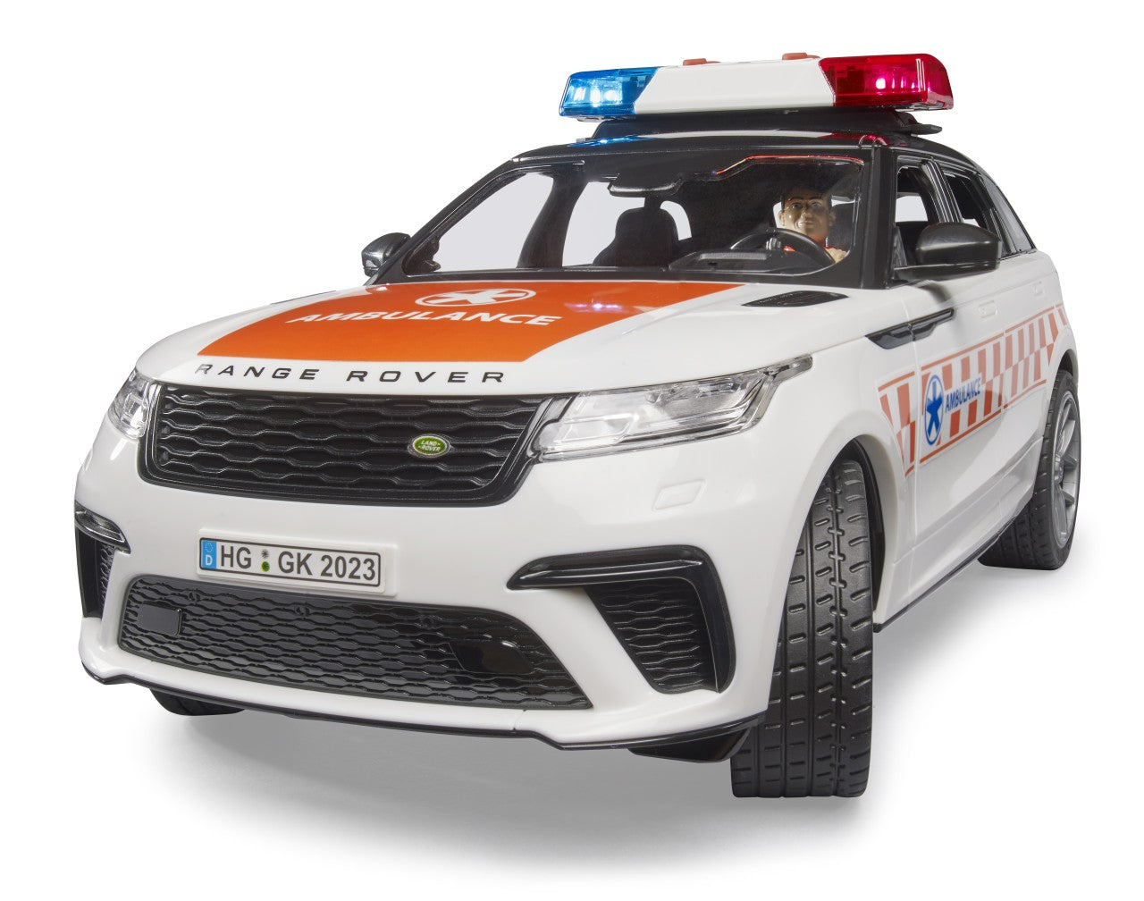 Bruder 02885 Range Rover Velar Notarztfahrzeug mit Light & Sound und Fahrer - Bild 6